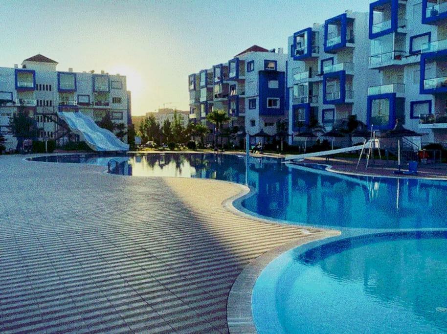 Superbe Appartement Au Centre De Cabo Negro En Residence Avec Piscines Et Tobogan Kültér fotó
